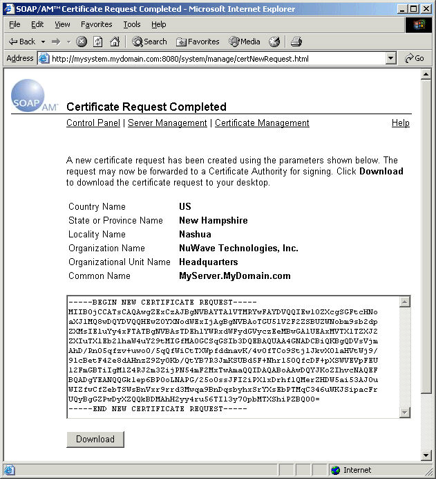 Certificate Request Completed (new)